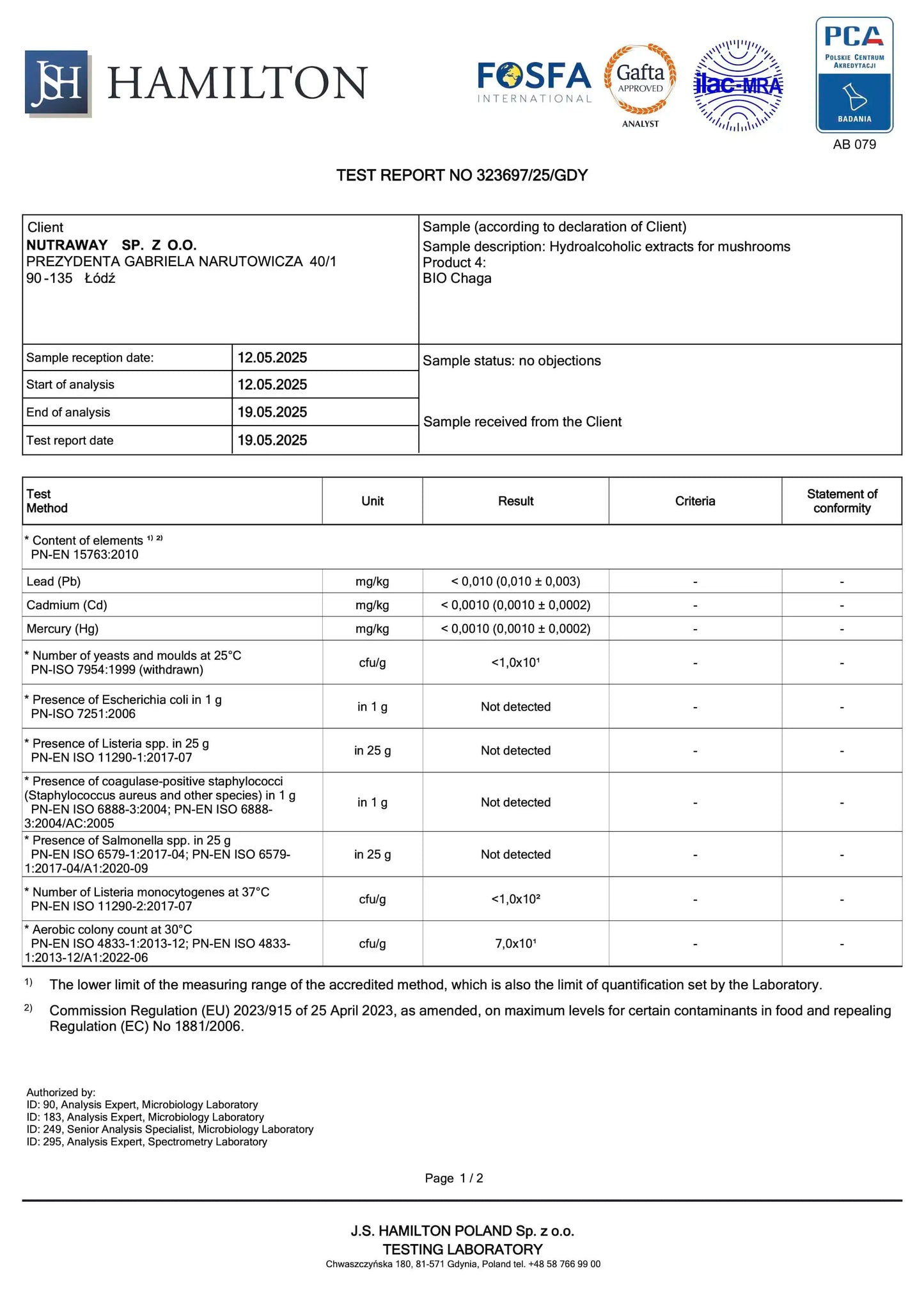 BIO Chaga : Antioxydant+